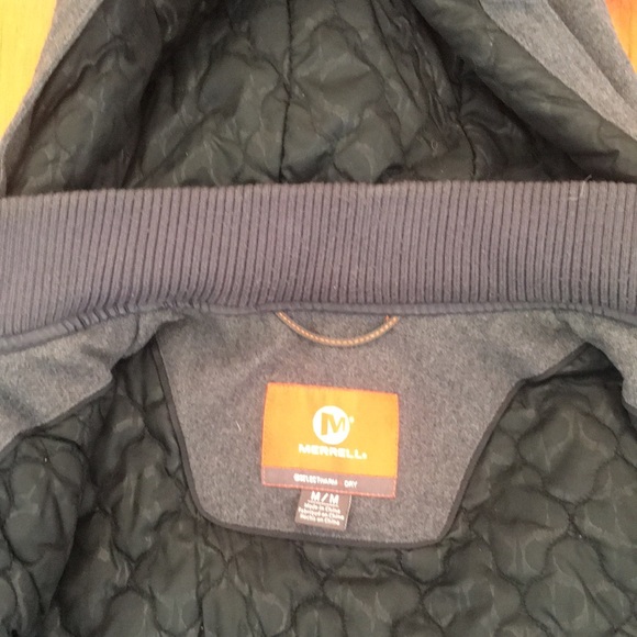 Merrell Grey Lined Warm Winter Coat Size M - Picture 6 of 9
